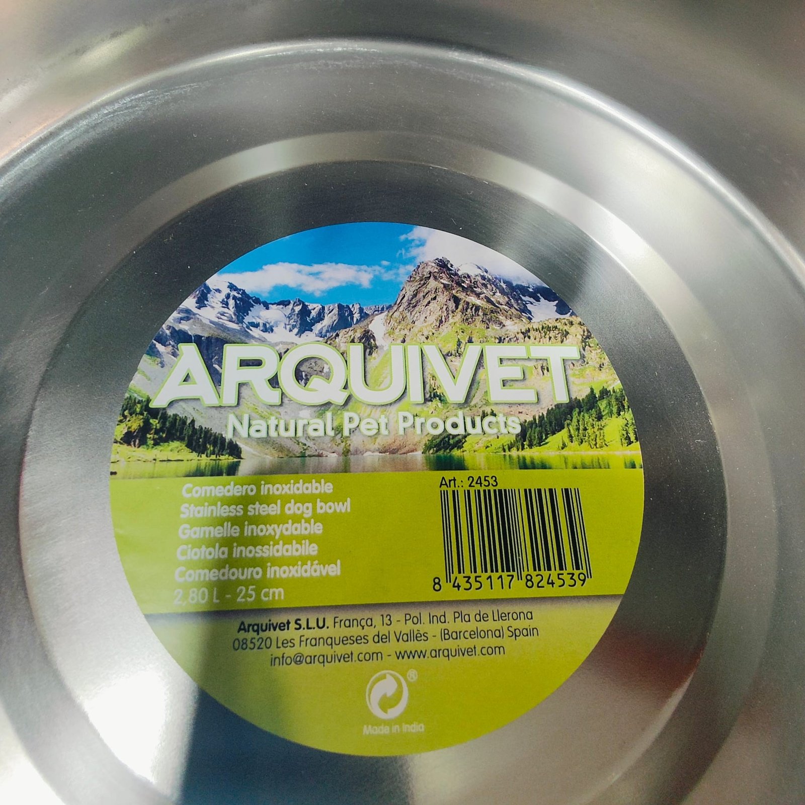 Comedero Acero INOX.28cm./4Litros - Imagen 2