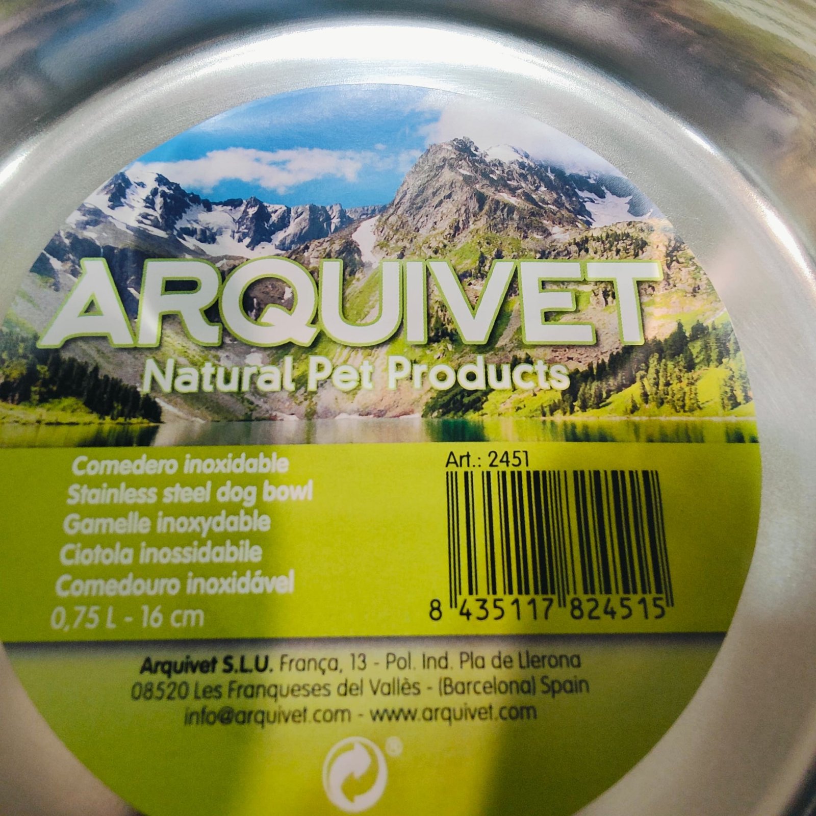 Comedero Acero INOX.28cm./4Litros - Imagen 5