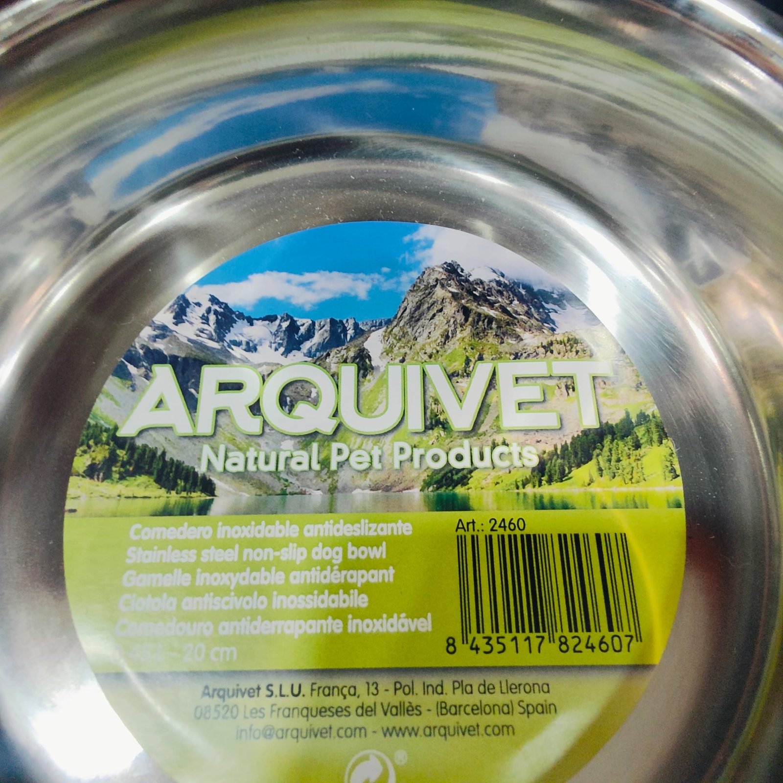 Comedero Acero Inox.antideslizante 20cm./ 0,42Lts. - Imagen 2