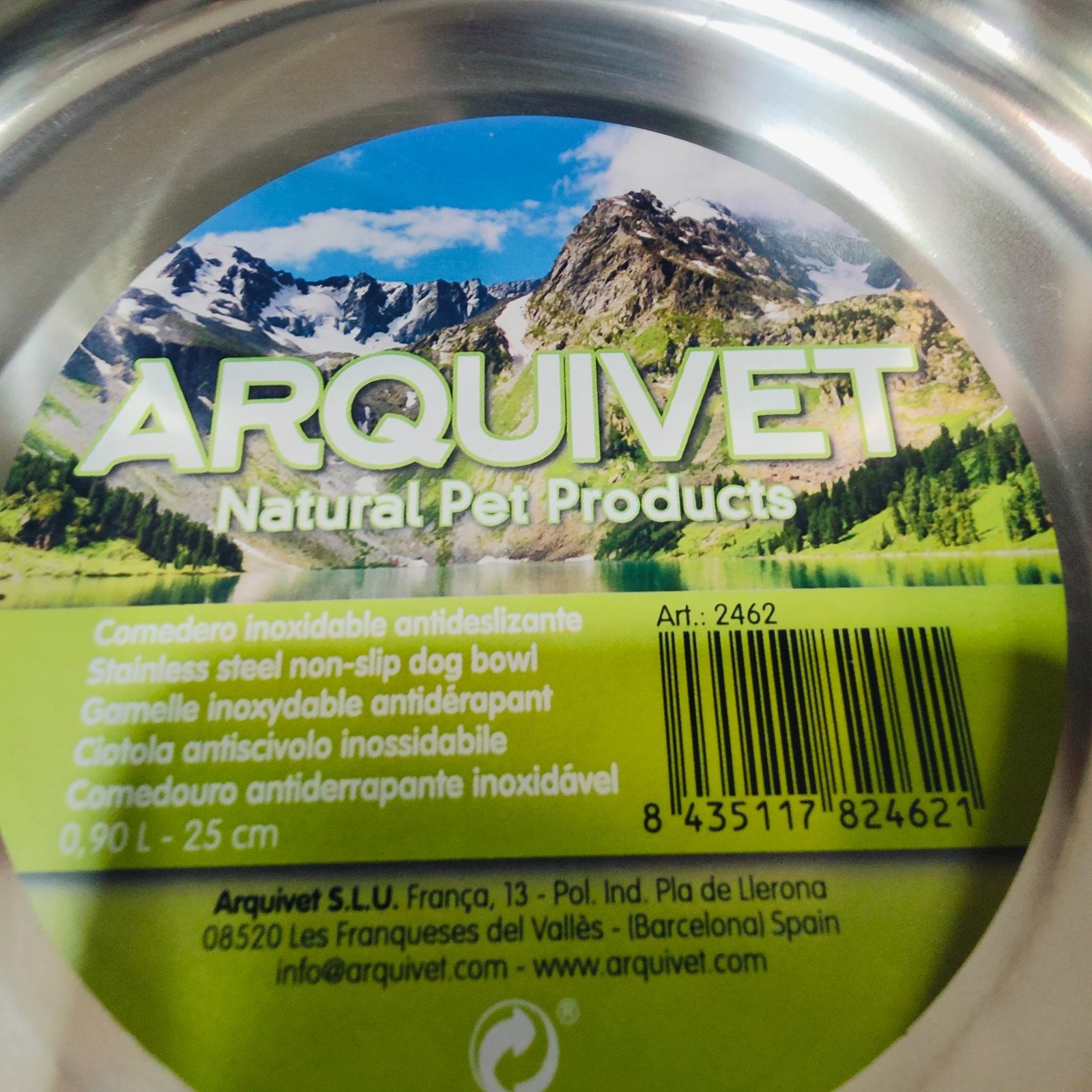 Comedero Acero Inox.antideslizante 33cm /2,8Lts. - Imagen 5