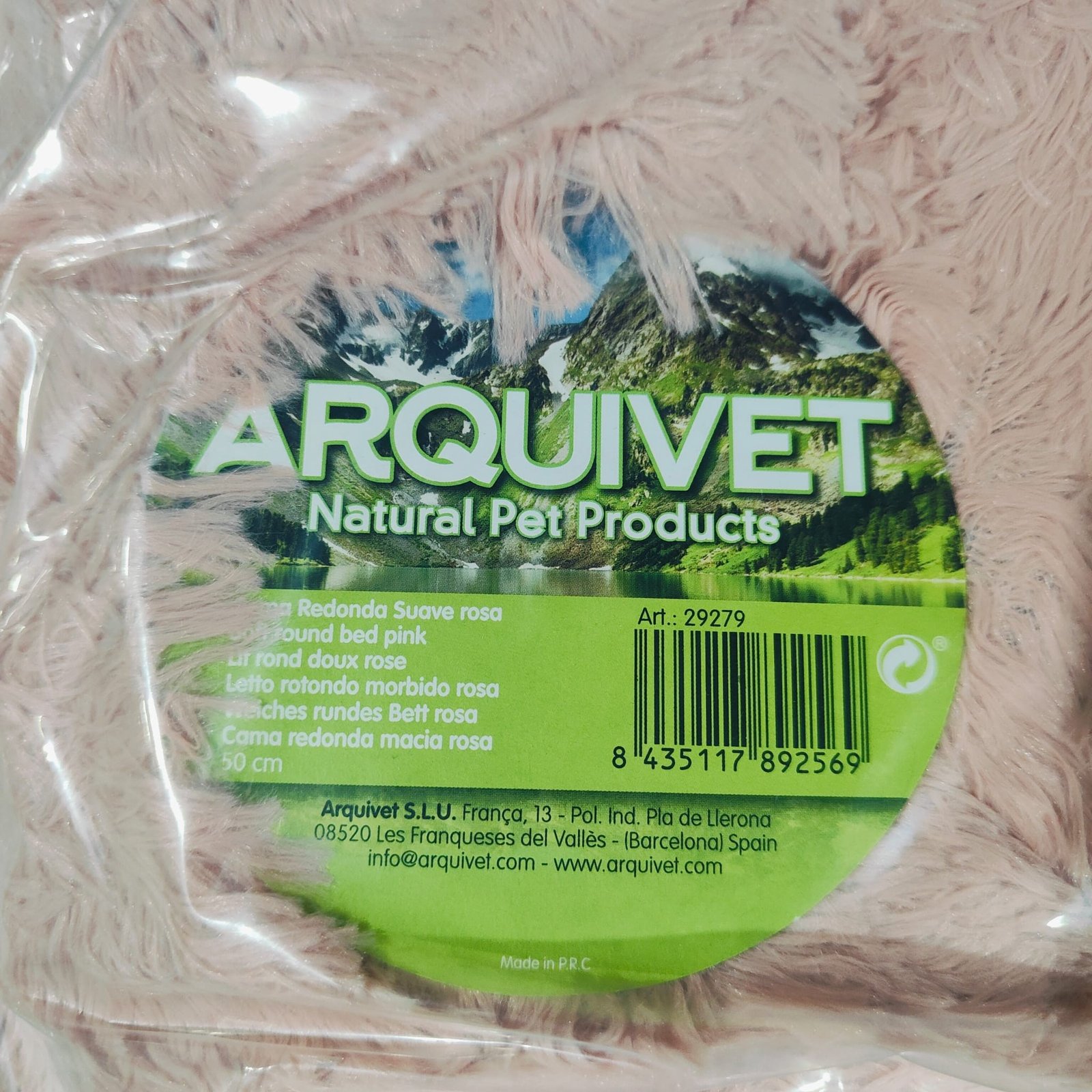 Cama Redonda Suave Rosa 50cm. - Imagen 5