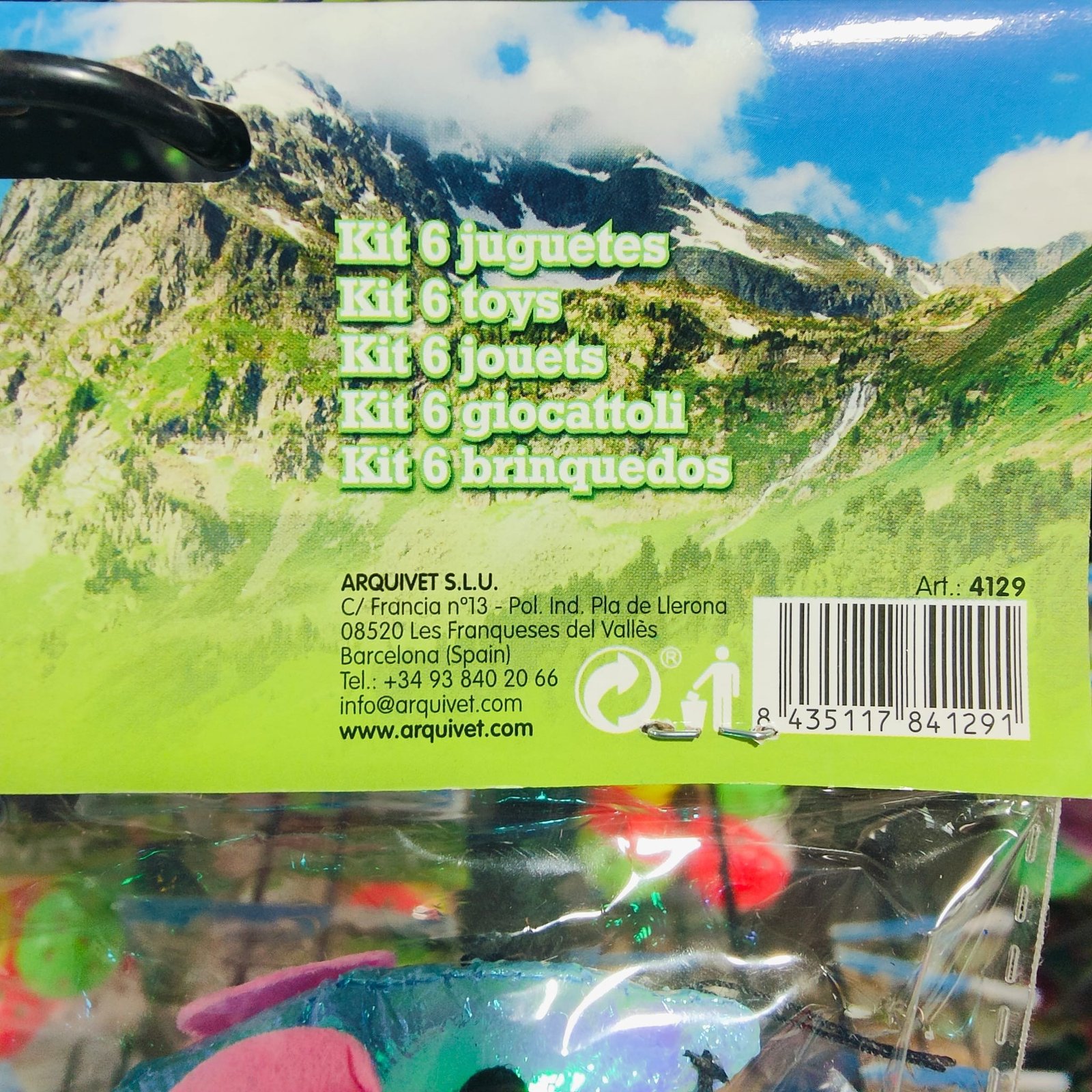 Kit 6 Juguetes Azules para Gatos - Imagen 2