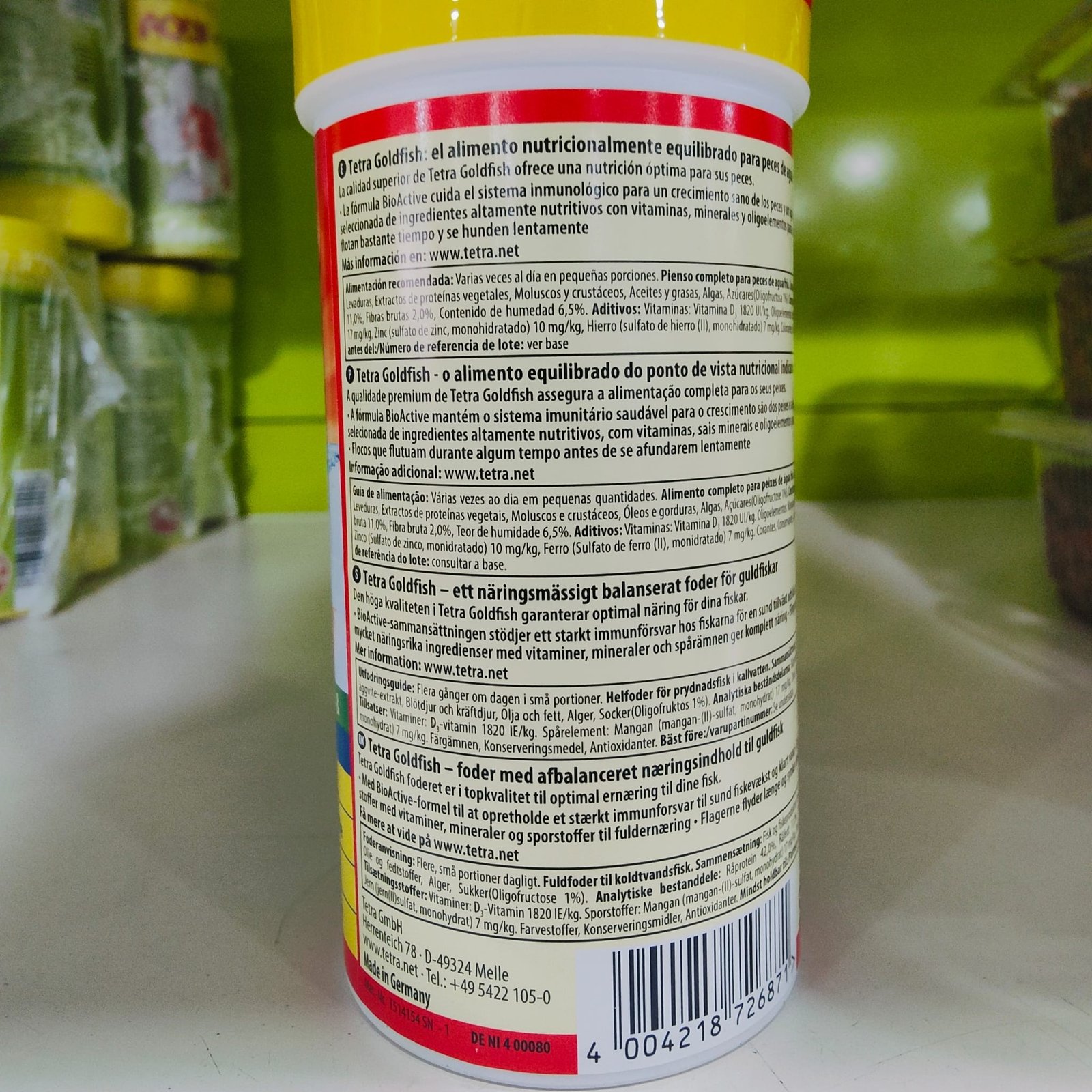 Tetra Goldfish 1 LT. Escamas - Imagen 3