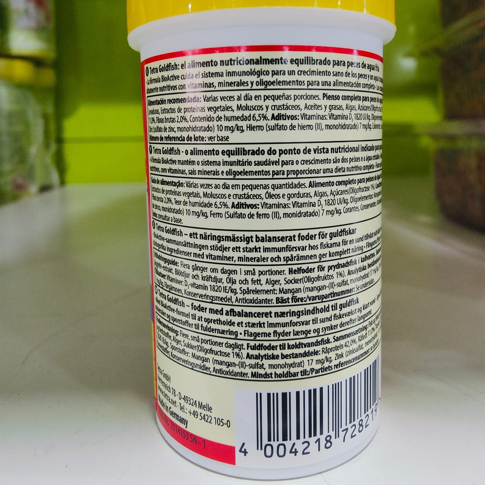 Tetra Goldfish 1 LT. Escamas - Imagen 4