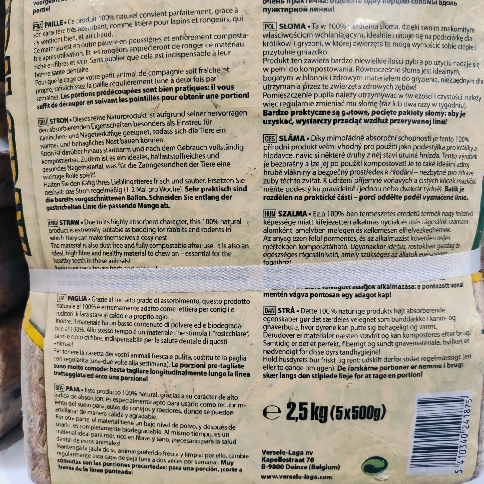 Paja Natural Portion 2,5 Kg. - Imagen 2