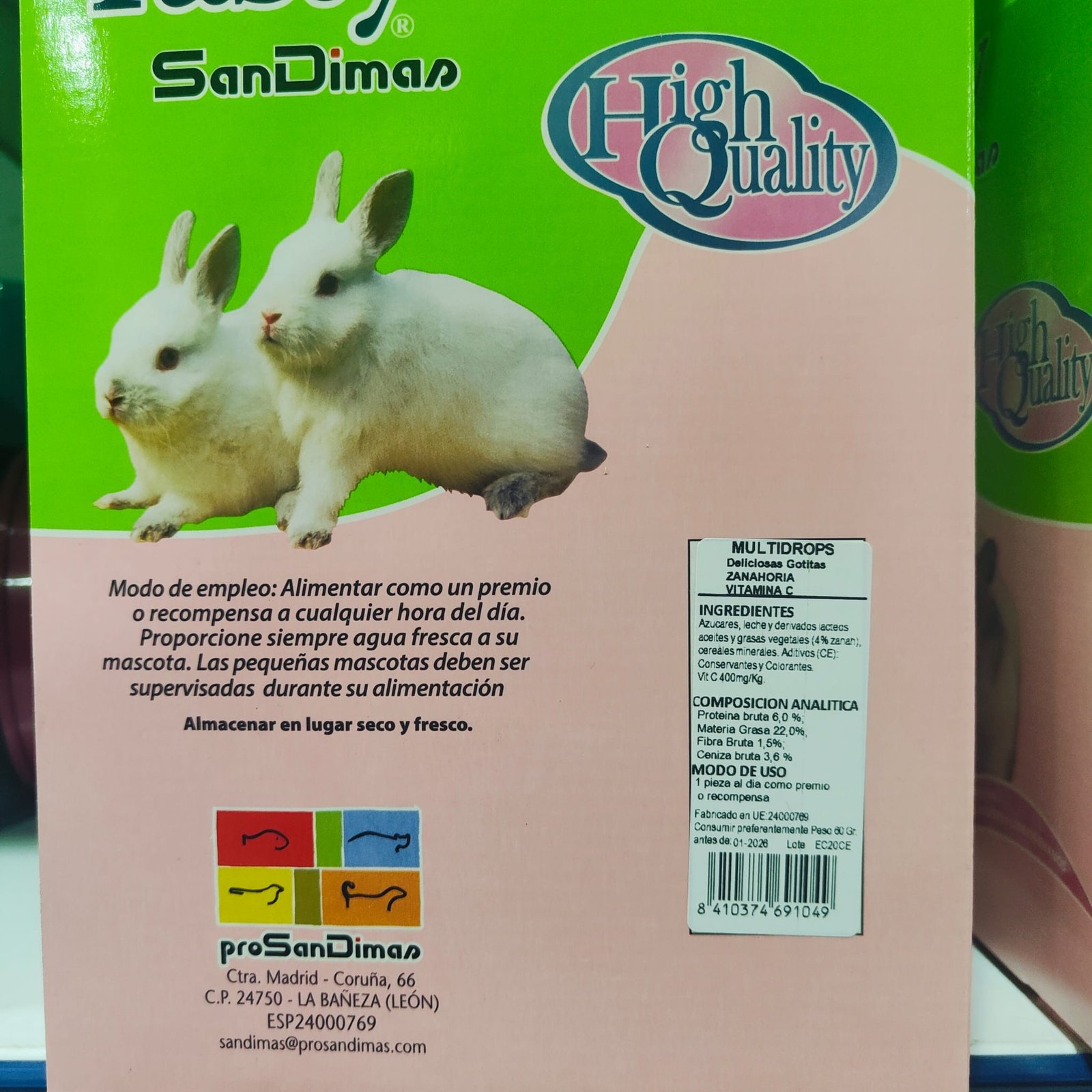 Multidrops Zanahoria 60GR.X 40 Bolsas. - Imagen 2