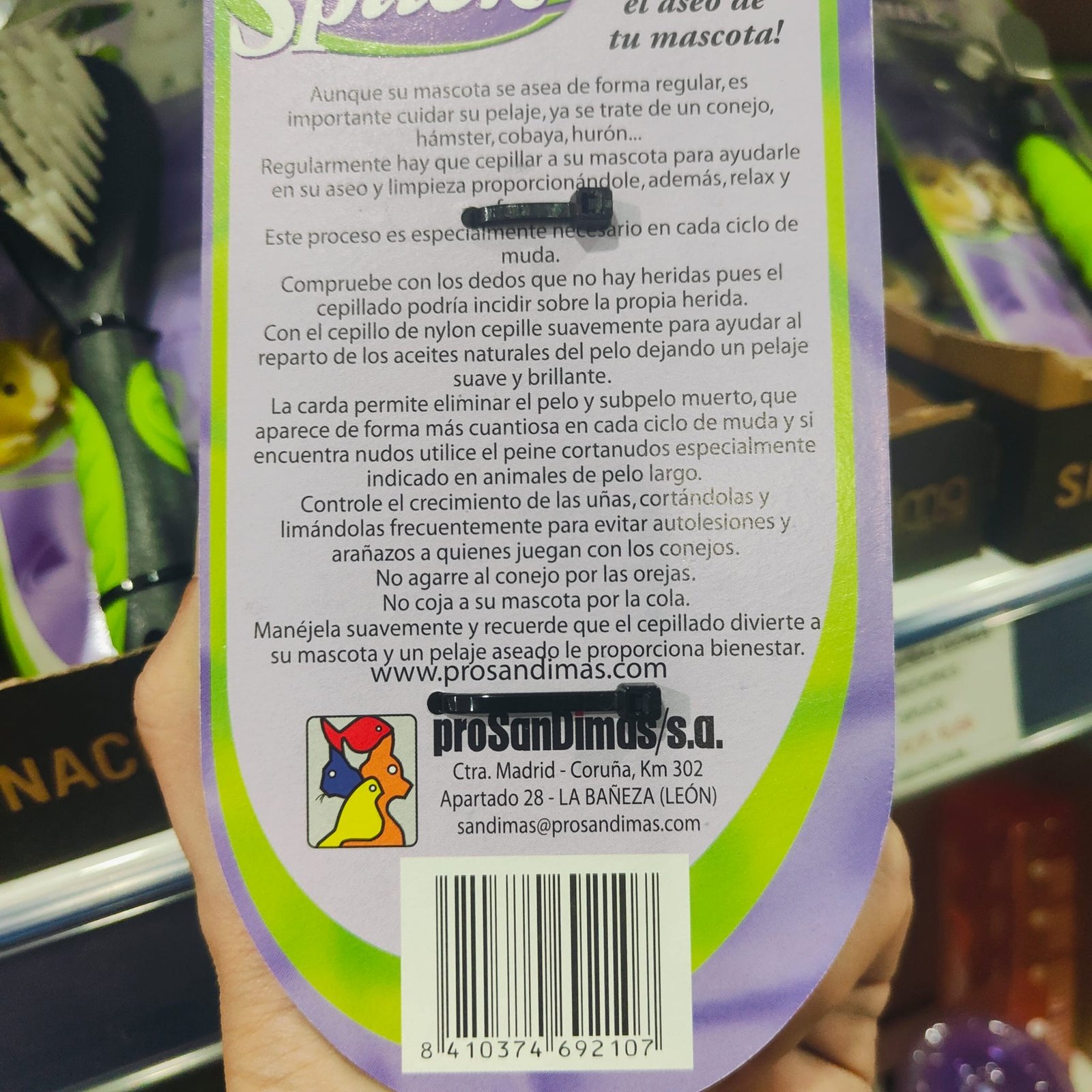 Cortauñas Goma Roedores Spuck - Imagen 2