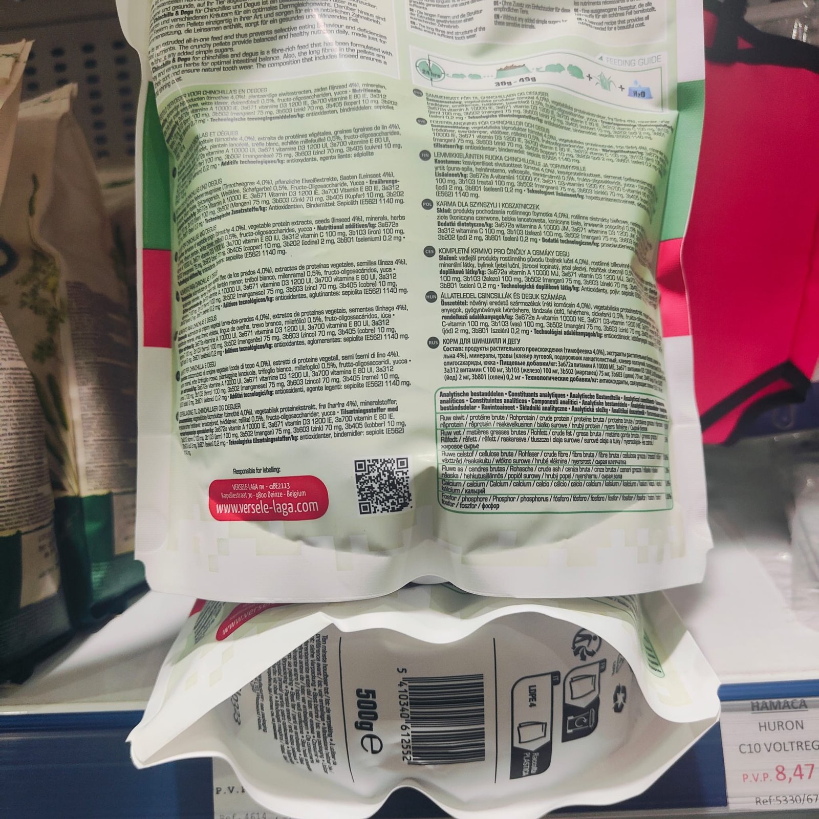 Chinchilla Complete 500gr. Versele Laga - Imagen 4