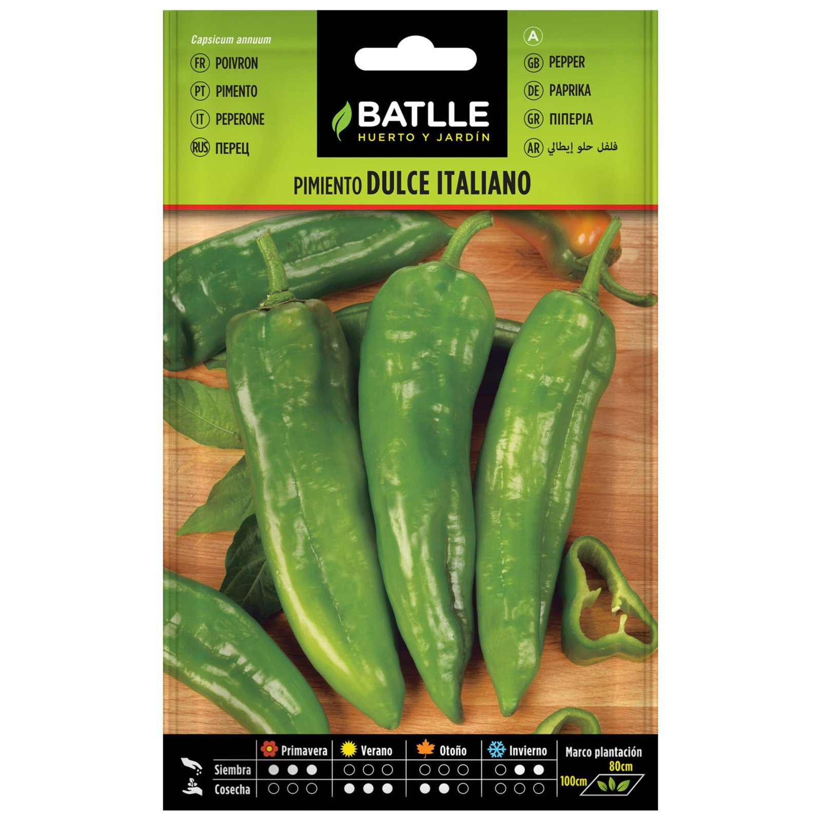 Pimiento Dulce Italiano Sobre.