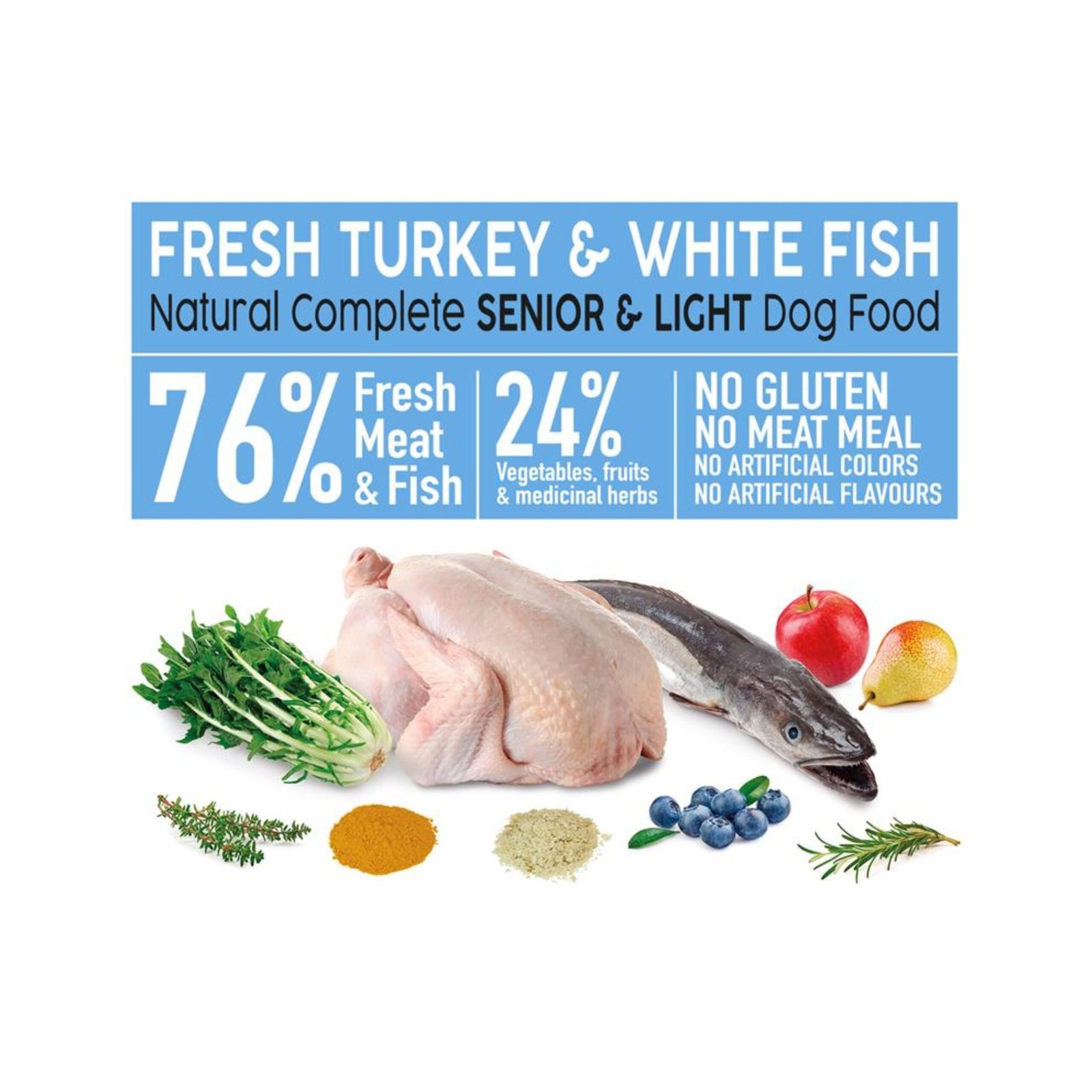 Arquivet Fresh Senior Light Pavo & White Fish 2,5Kg - Imagen 2