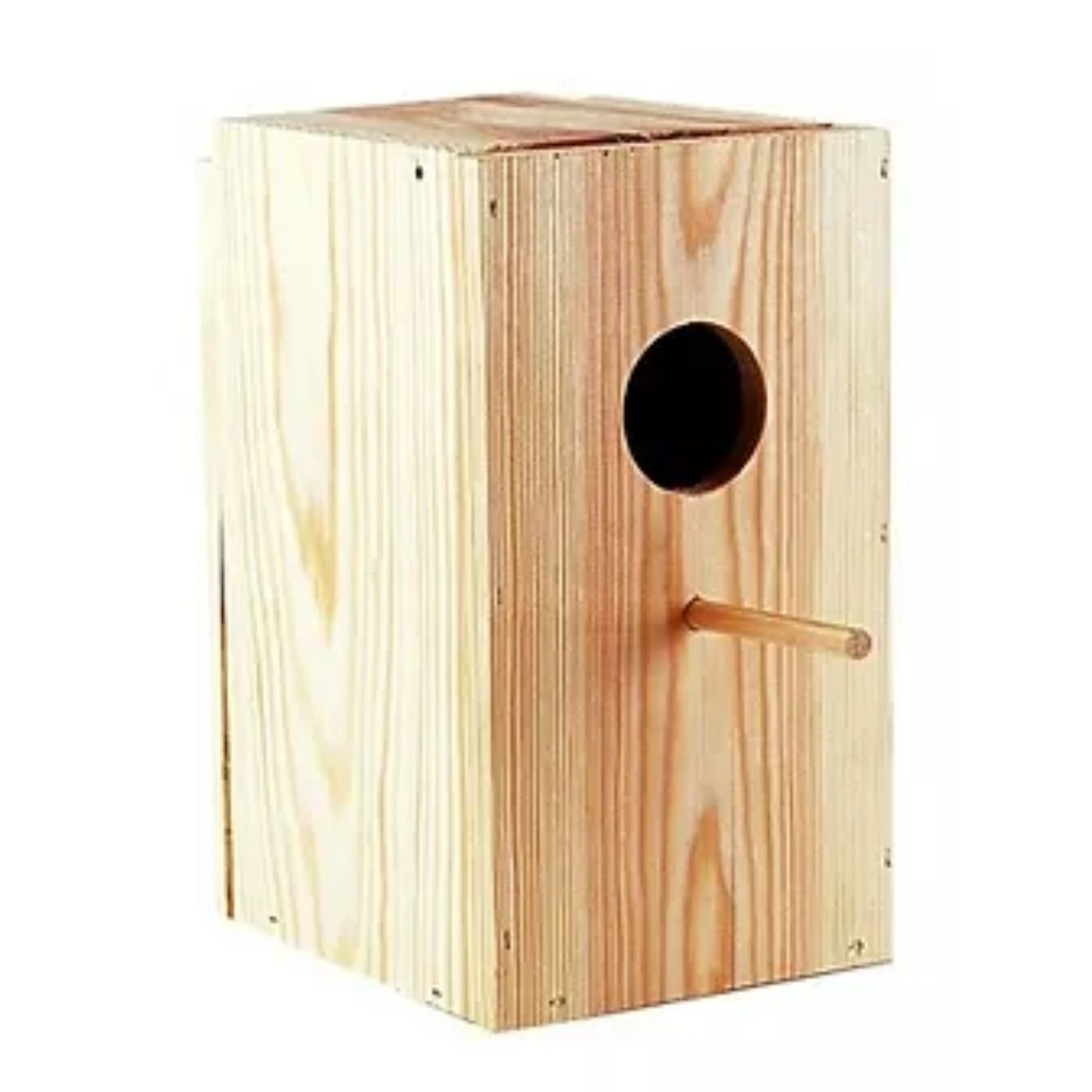 Nido Madera Agapornis Vertical 24x14x13.5cm