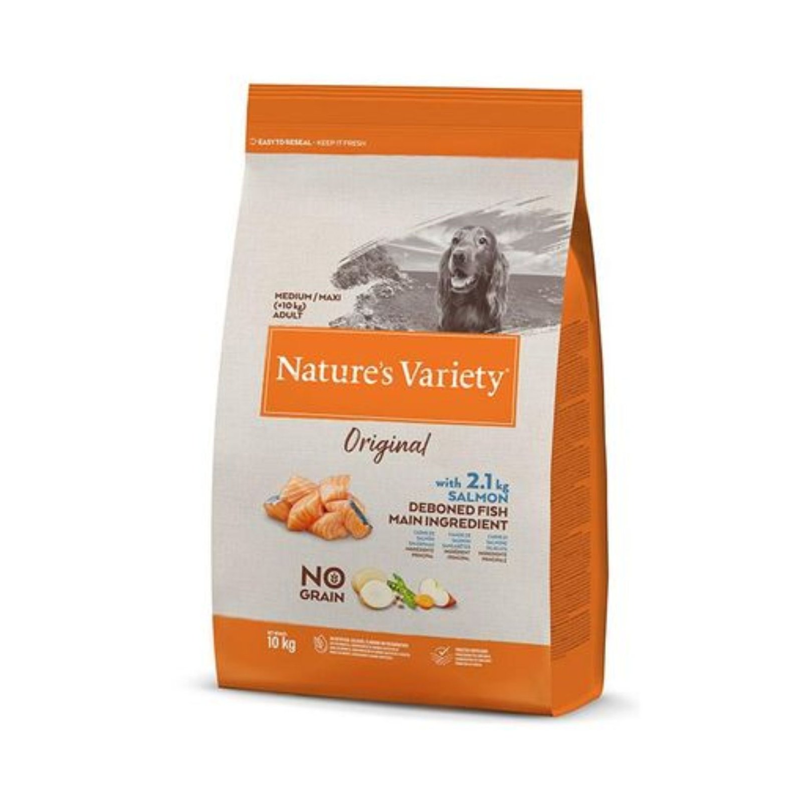 Natures Variety Original G.F. Medium Adult Salmon 10 Kg.