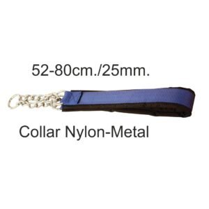 Collar Nylon/metal Azul ***
