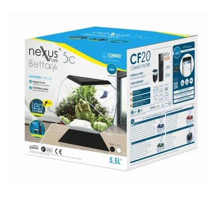 Acuario Nexus 5C Betta Life. Negro
