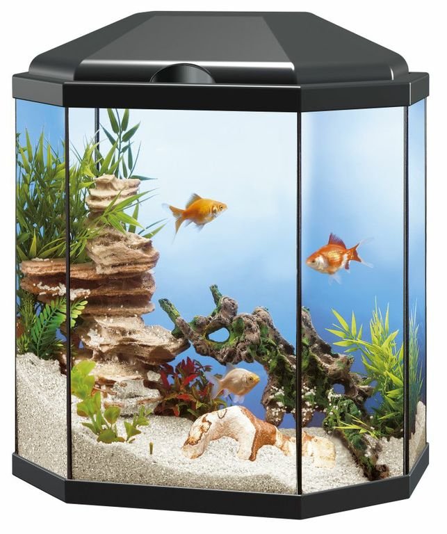 Acuario Aqua 30 LED. Negro.