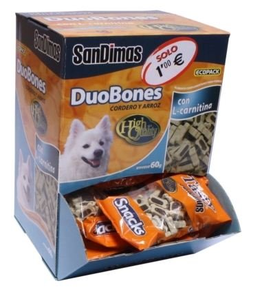 Duobones Cordero y Arroz 60 GR. Caja 40 UDS.