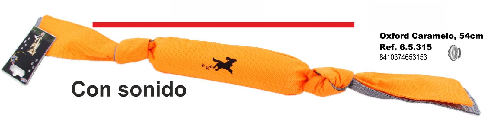 Caramelo Oxford 54 CM. Naranja **