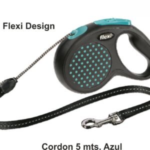 Flexi Design M Cordon 5 Mts. Azul