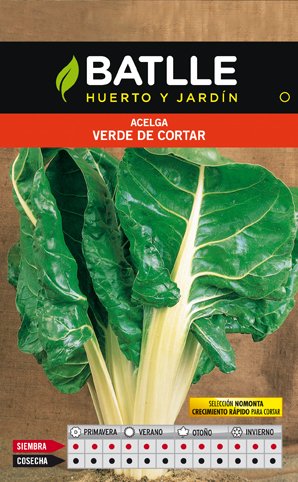 Acelga Verde de Cortar Momonta Sobre