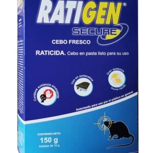 Raticida Ratigen Secure Cebo Fresco 150 GR. Brodifacoun (D03216)