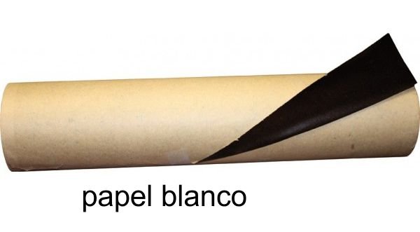 PIE.PAPEL Blanco Rollo 33 X 75