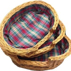 Cuna Mimbre Forrada (juego 3 Uds)