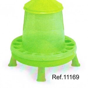 Tolva Plastico Aves 8 Kg con Patas. Pistacho