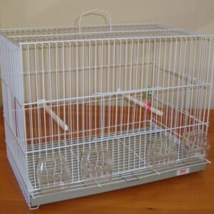 Jaulon Cria a / 4 Comederos. Blanco