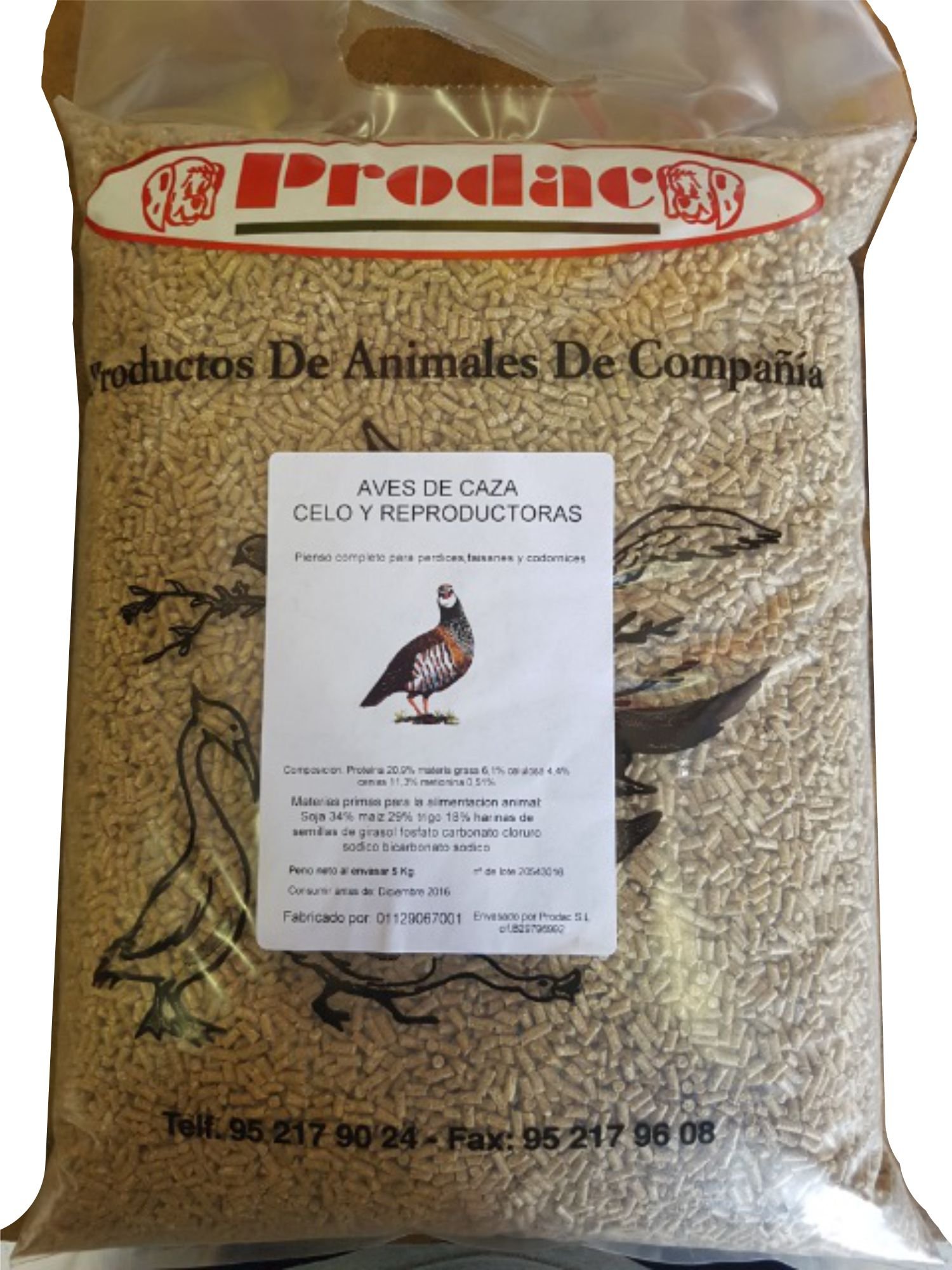 Perdices Celo y Caza 5 KG.PRODAC