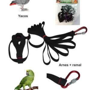 Arnes para Yacos y Amazonas. Negro