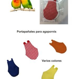 Portapañales para Agapornis (varios Colores)