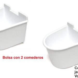 Comedero Loro Plastico Bolsa 2 Unidades