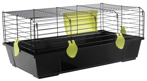 Jaula Conejo 526 Negra Plegable