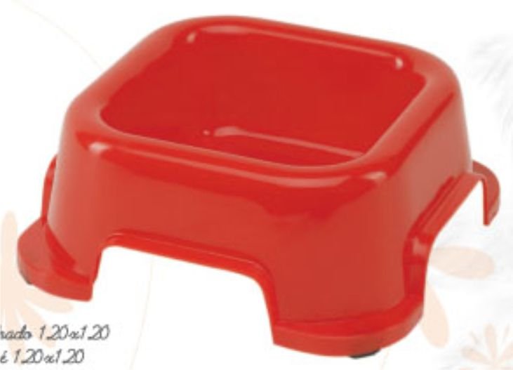 Comedero Perro Cuadrado 12 CM.