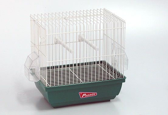 Jaula Pajaro 25 Blanca. 28x19x23cm.