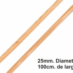 Palo Madera 25 Diametro X 1 MT.