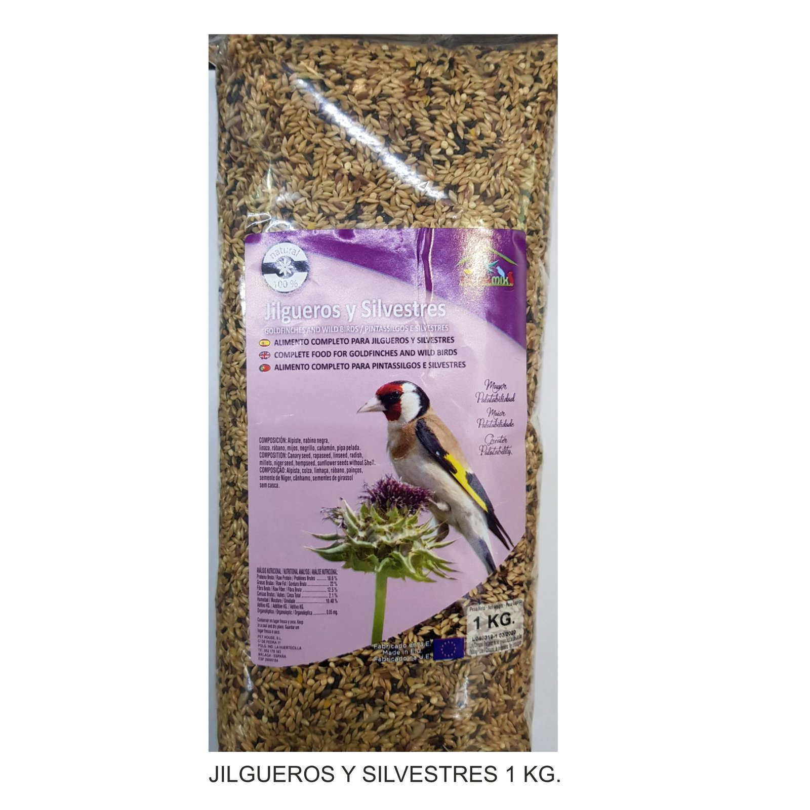 Jilgueros y Silvestres Faunamix 1 KG.