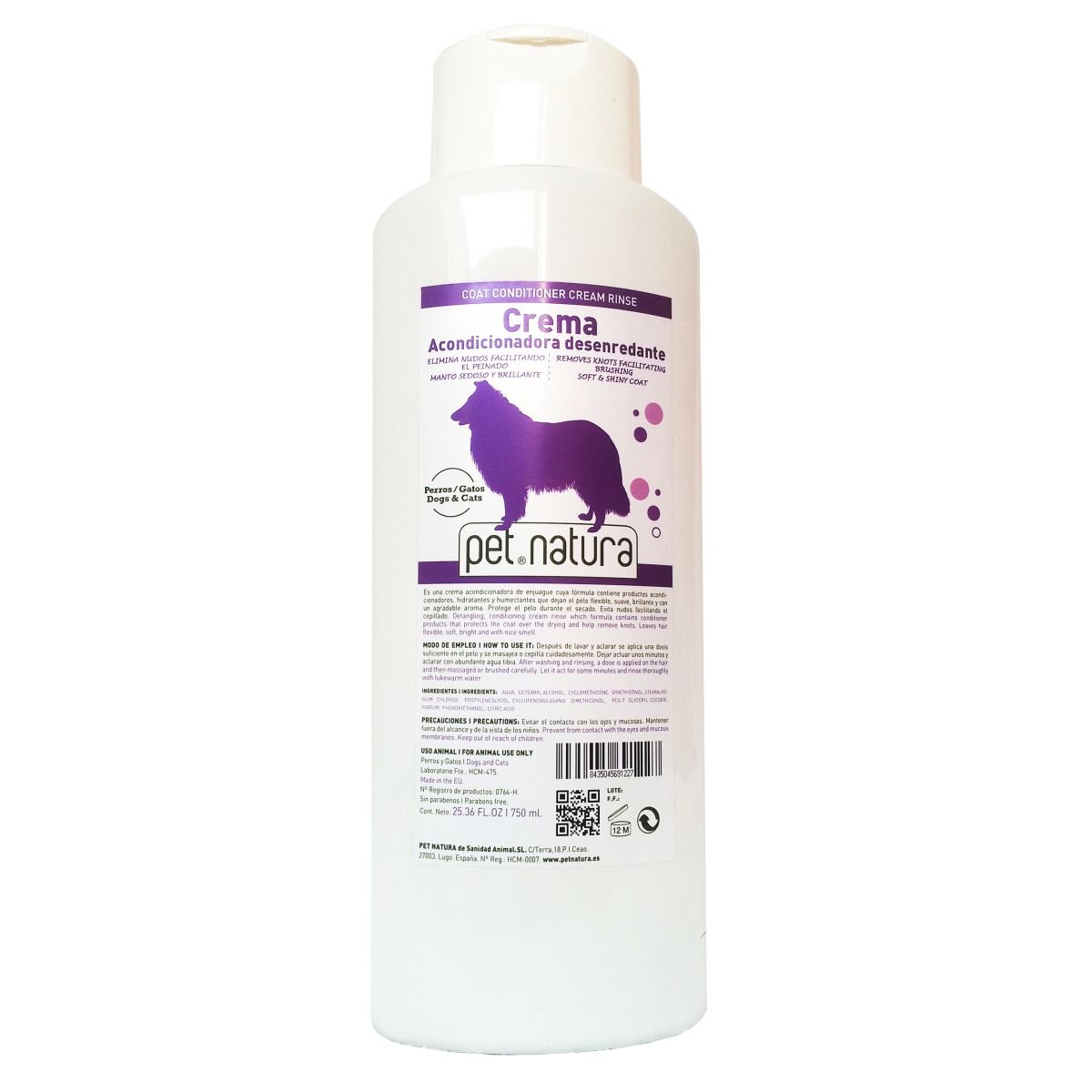 Crema Desenredante 750ml. Petnatura