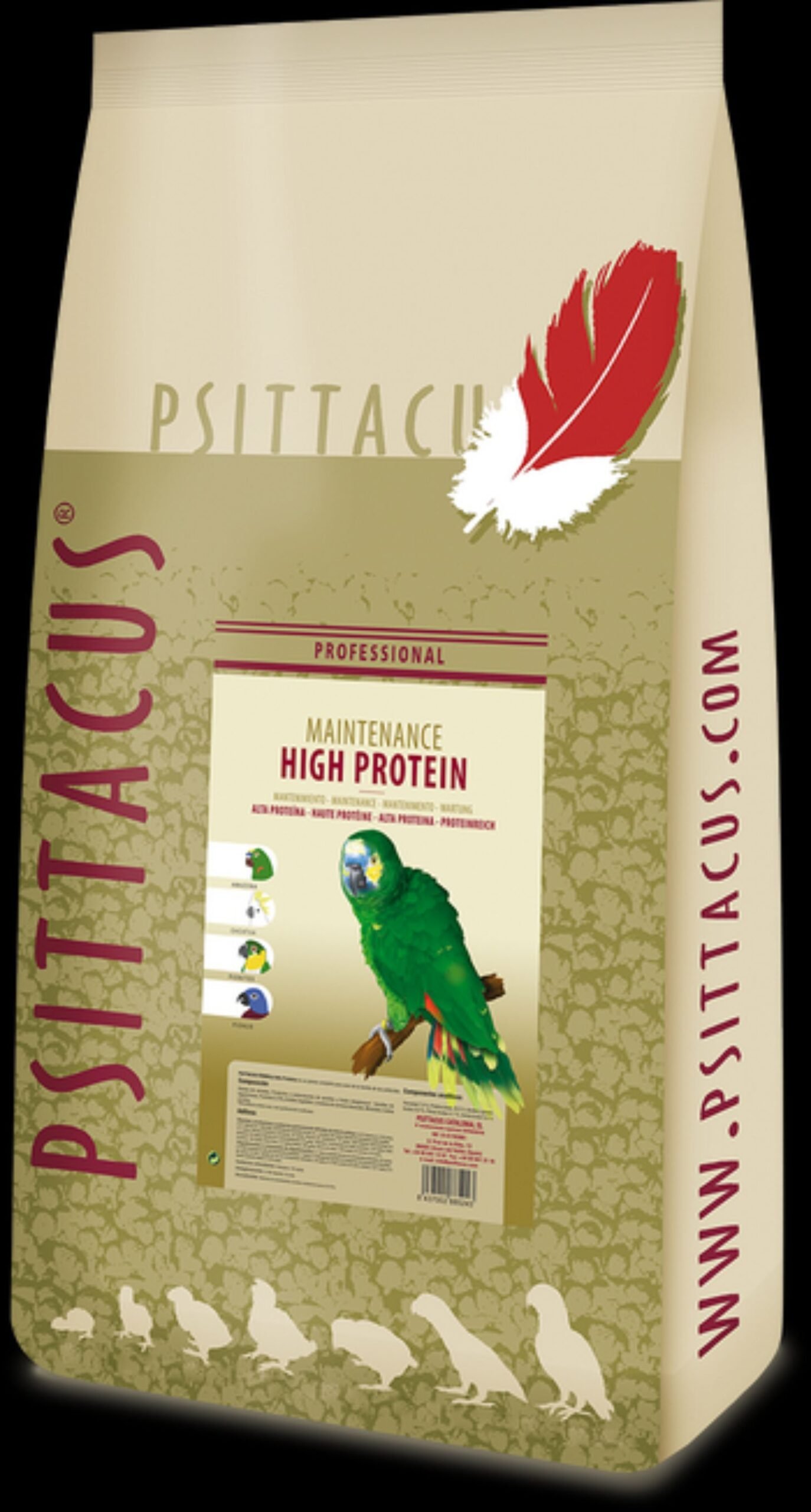 Psittacus Pienso Alta Proteina 12 KG.