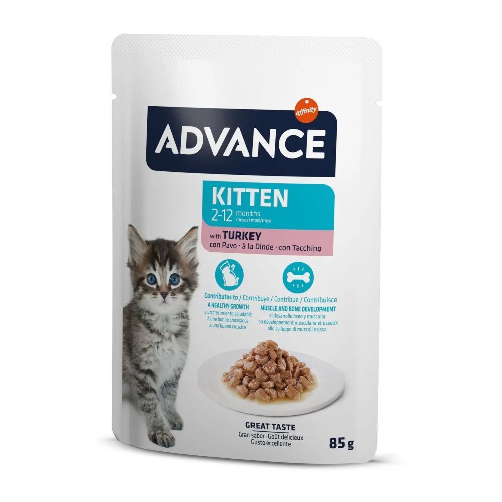 Advance Bocaditos en Salsa con Pavo 85 Gr. Gatitos