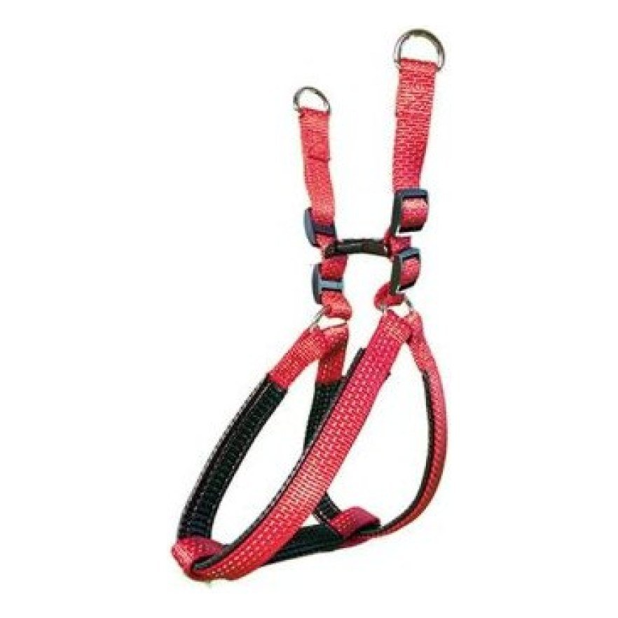 Arnes Nylon Liso Rojo 2X45-50 Cm