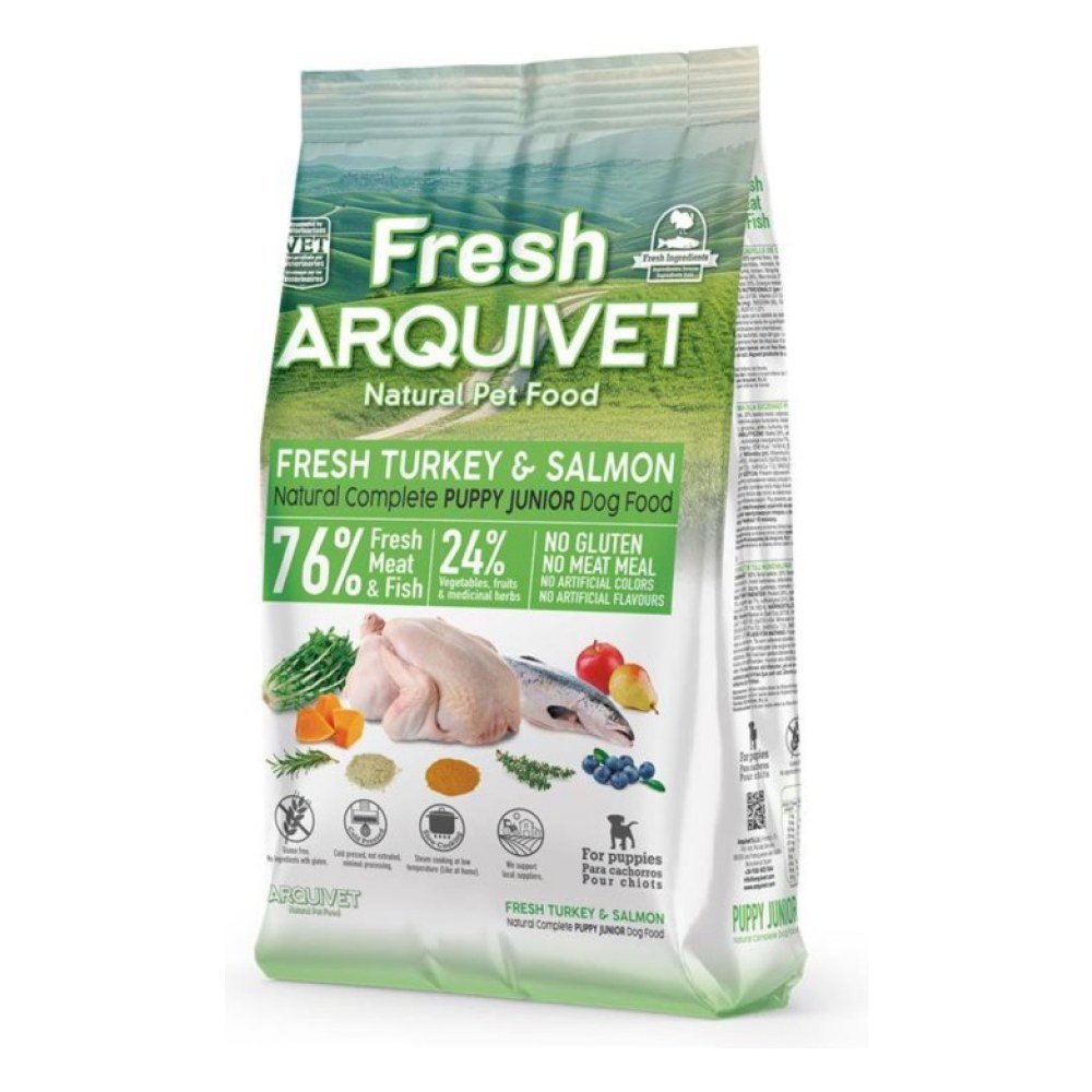 Arquivet Fresh Puppy Junior Pavo & Salmon 2, 5 kg