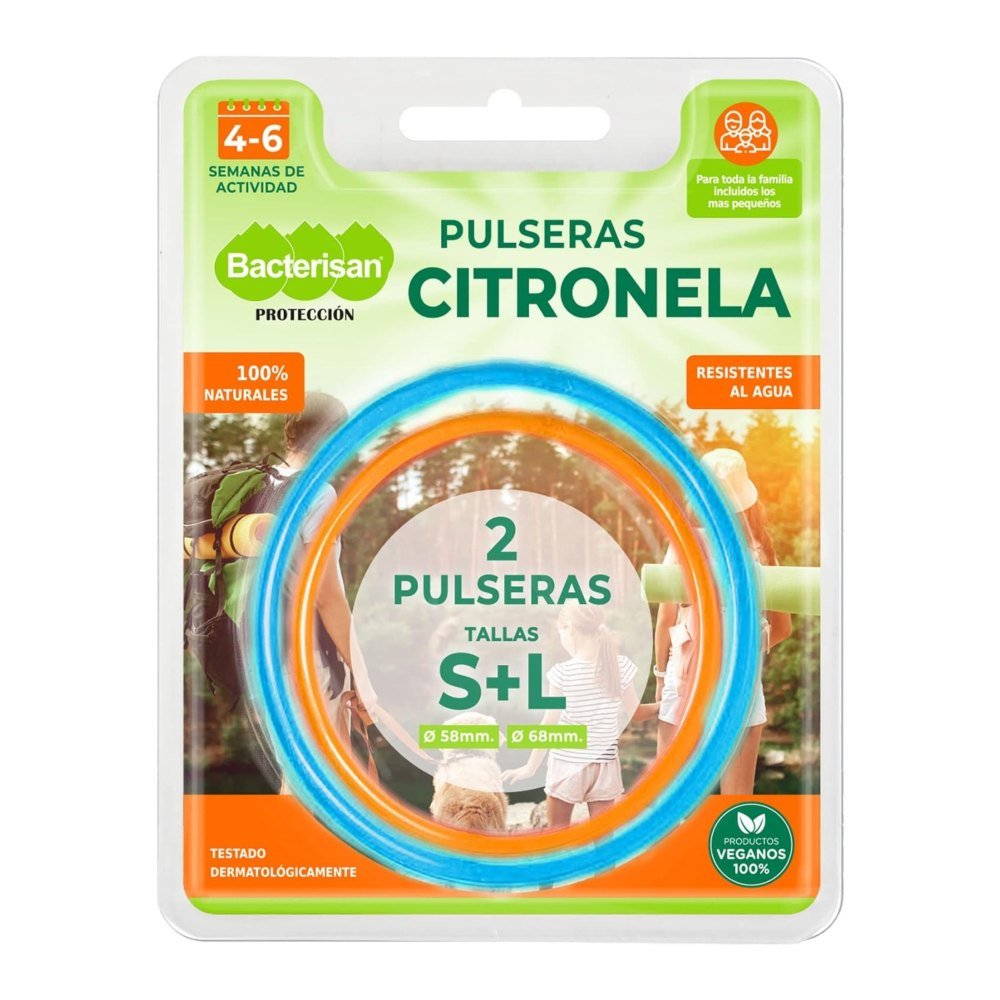 Bacterisan Pulseras Citronela 2 Uds