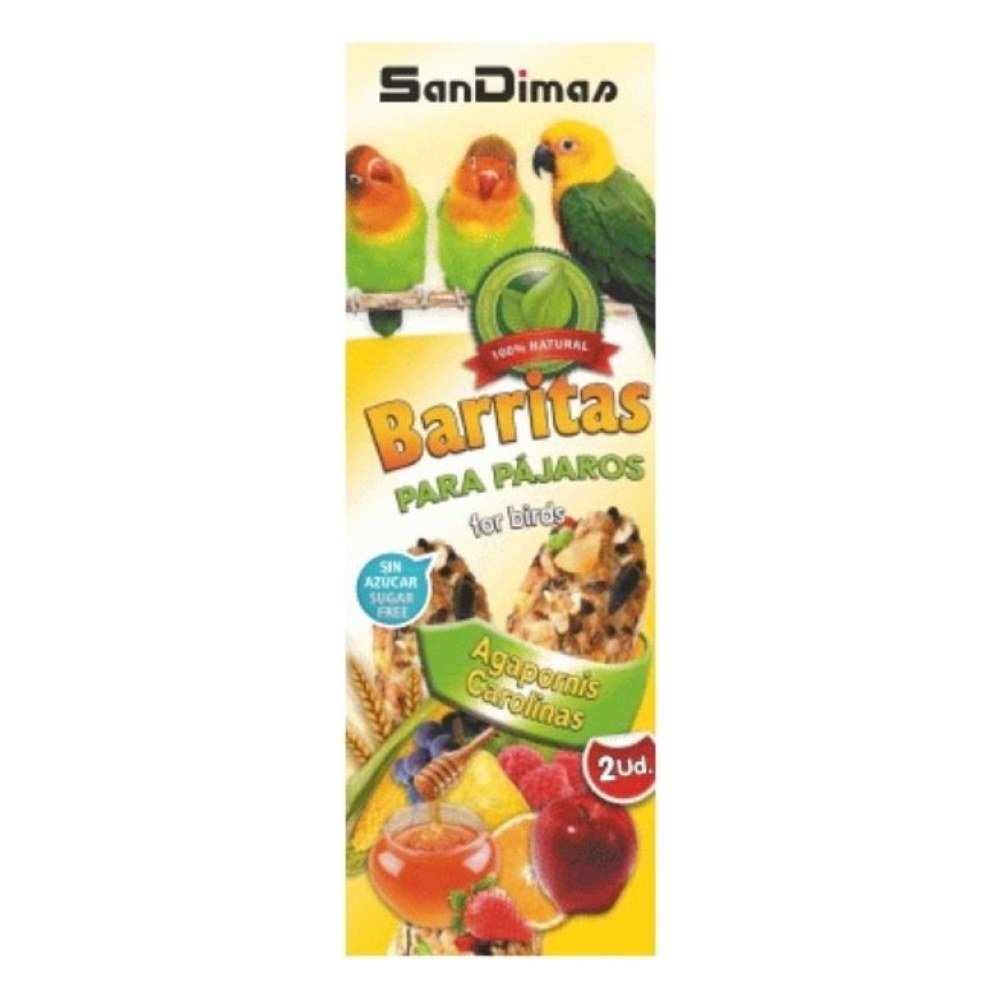 Barritas Agapornis Frutas/miel, 90 g