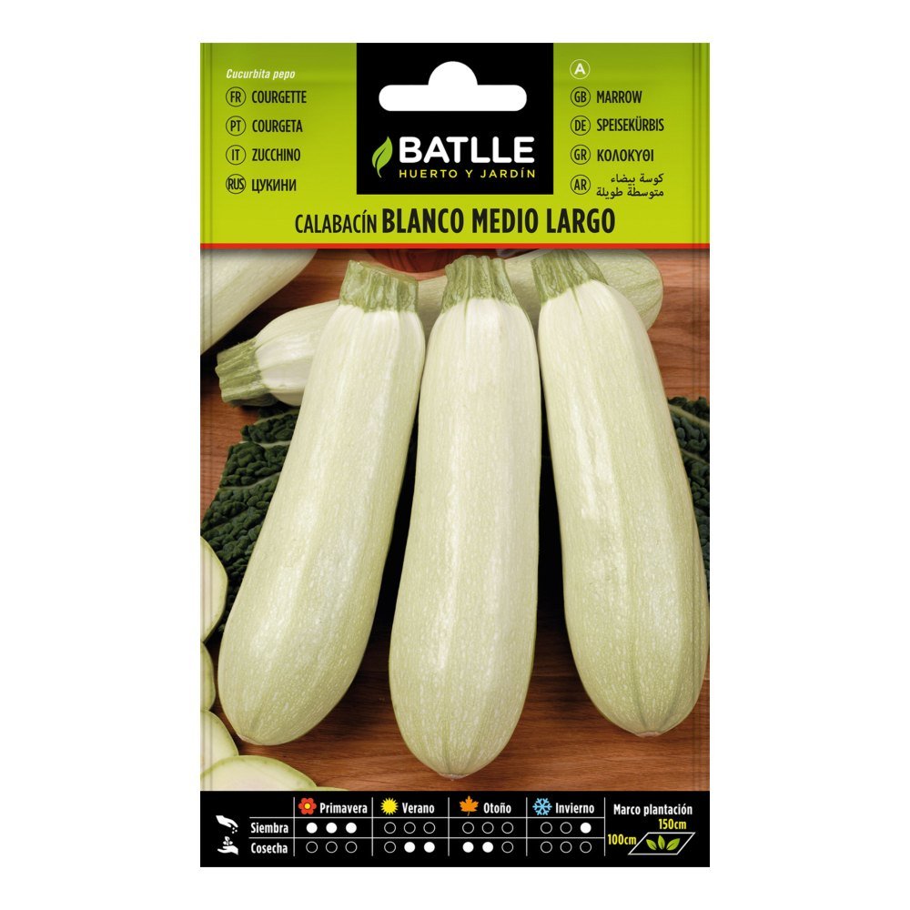 Calabacin Blanco Medio Largo Bolsa