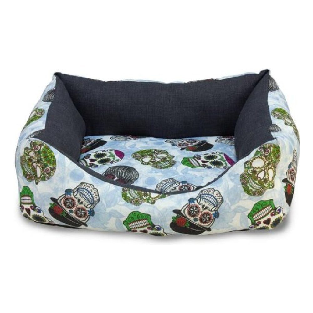 Cama Cuadrada Calaveras 60x55x18cm