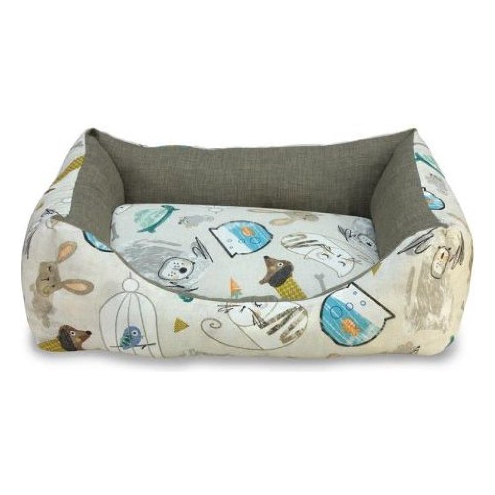 Cama Cuadrada Mascotas en Casa 70 cm