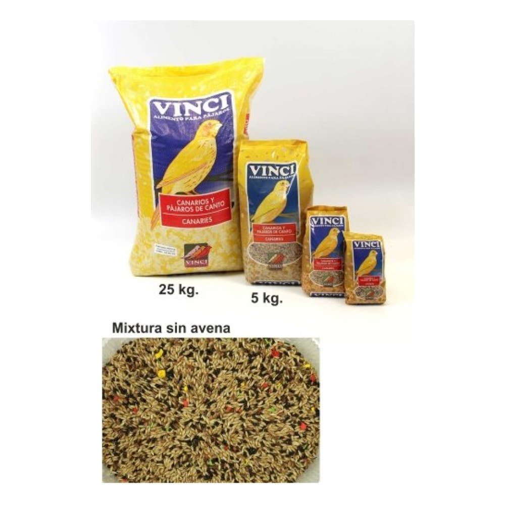 Canarios sin Avena Vinci 25 kg