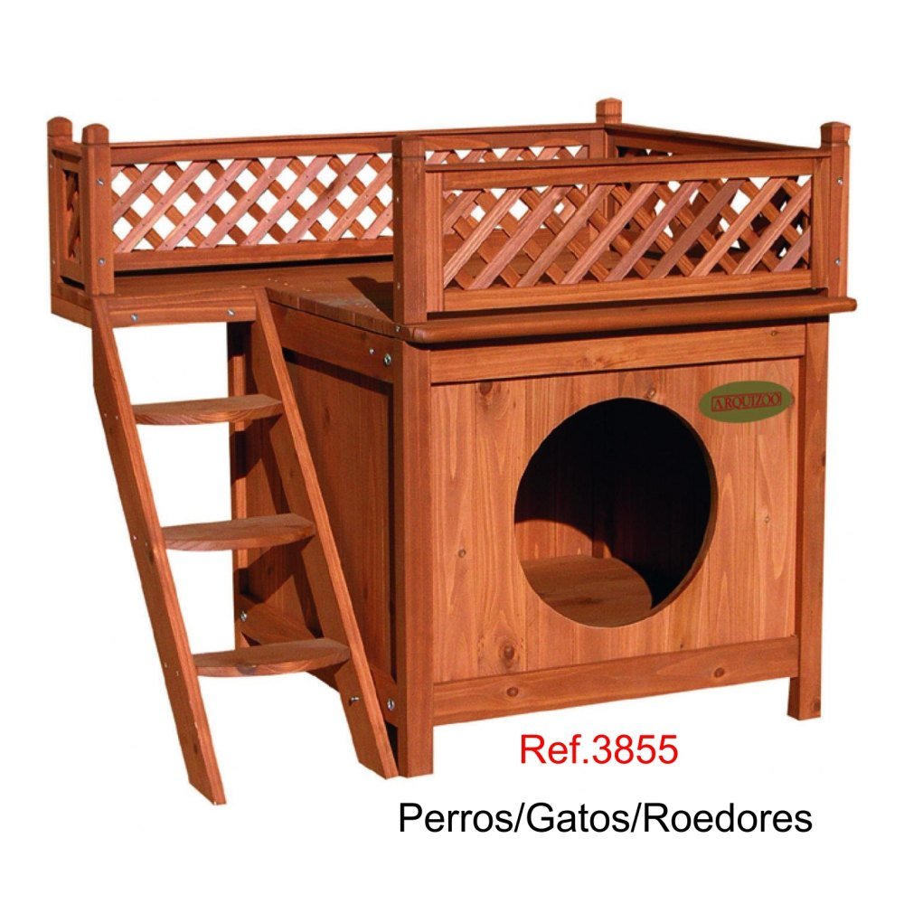 Caseta Madera Perro/gato/roedores