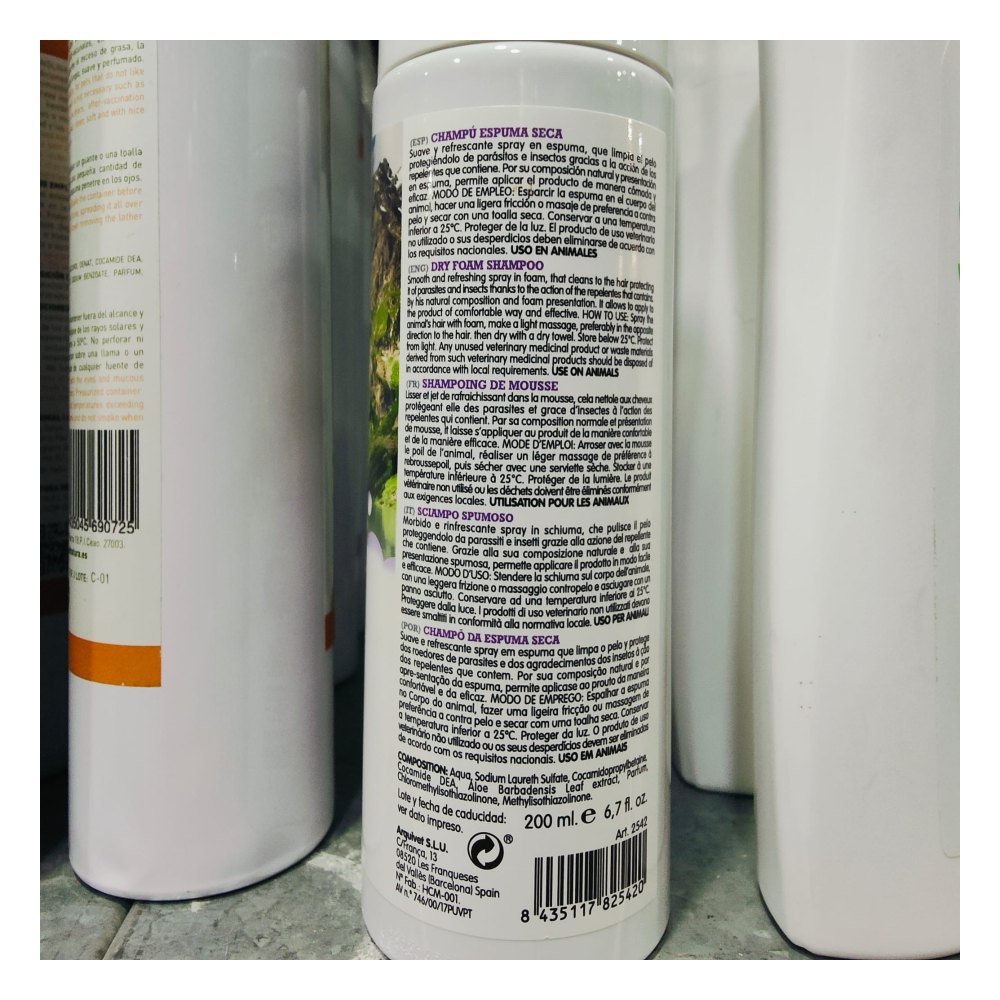 Champu Espuma Seca 200 ml Arquifresh